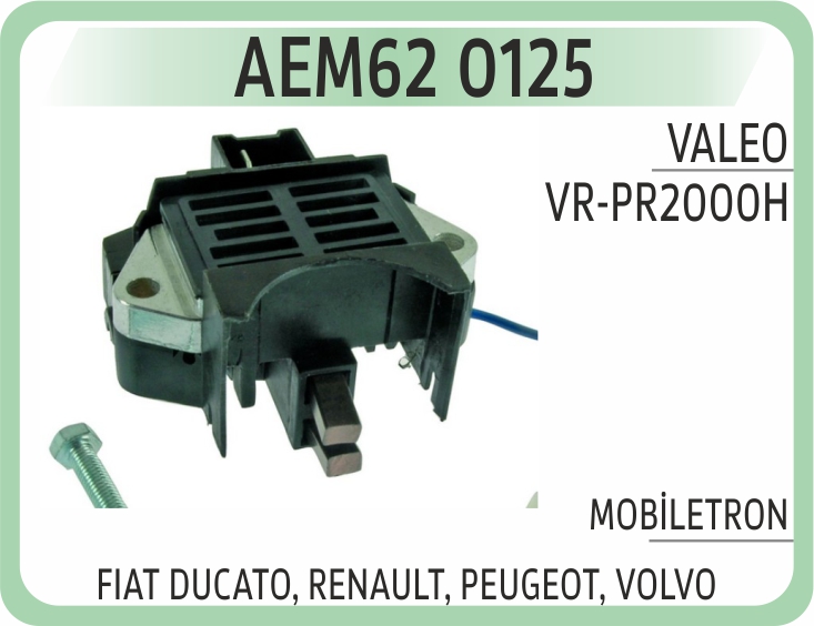 AEM62 0125 KONJEKTOR DUCATO, RENAULT, PEUGEOT, VOLVO